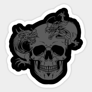 Skull dragons Sticker